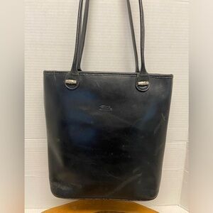 LongChamp Leather Bucket Bag With Bamboo Accent Charms